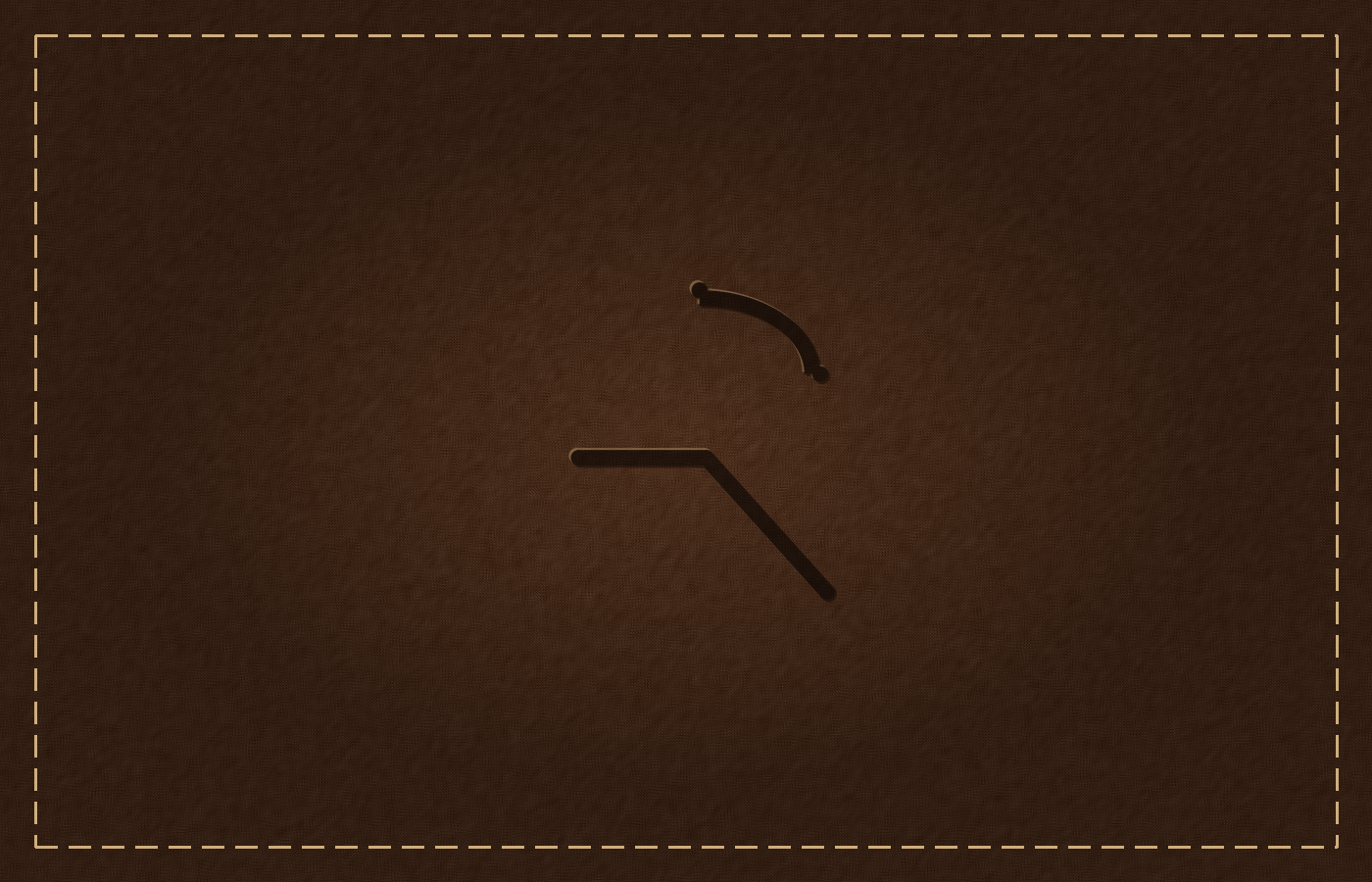 Leather patch debossed