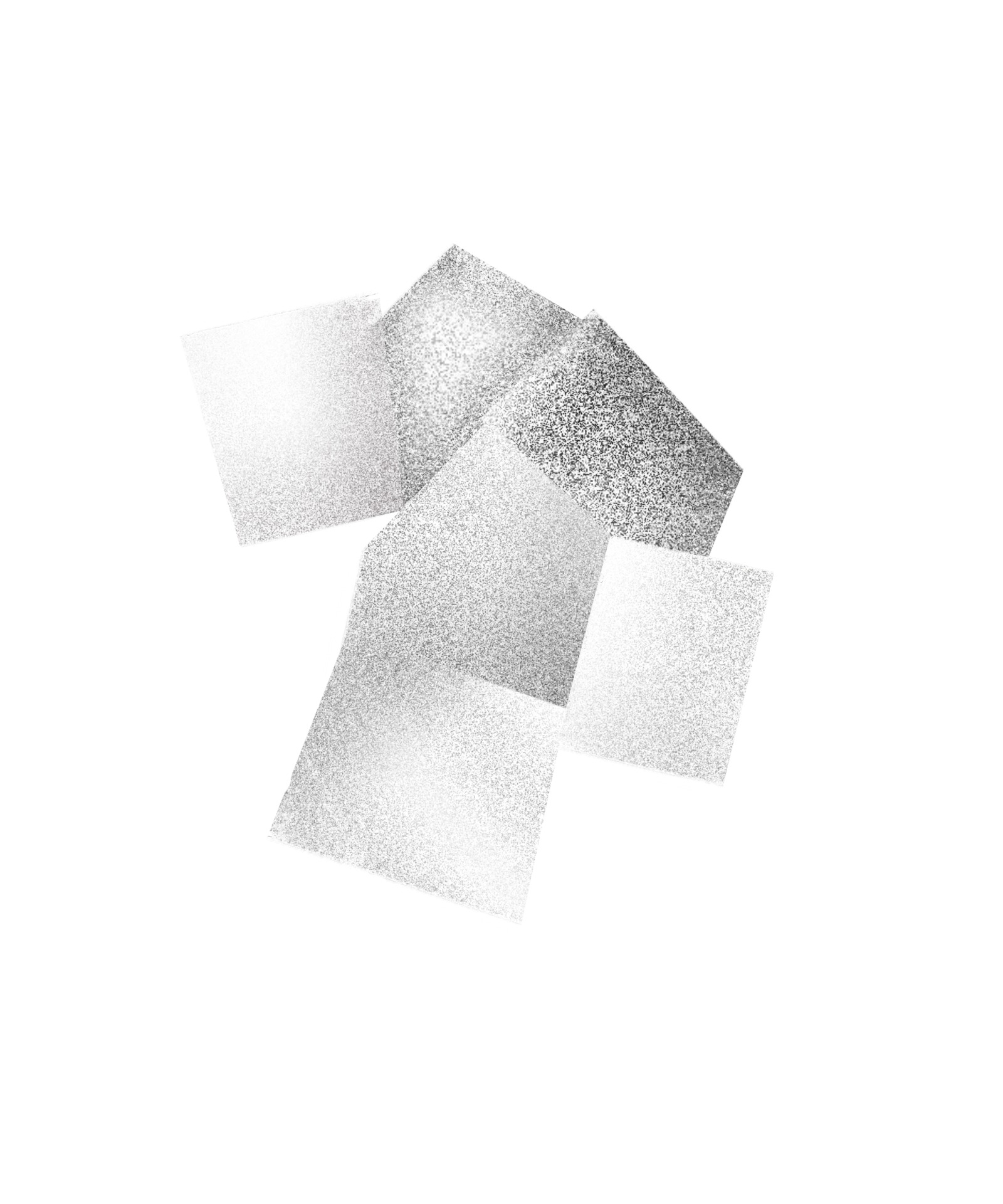 Accent 4 — real silver foil composition photograph (June 2024)