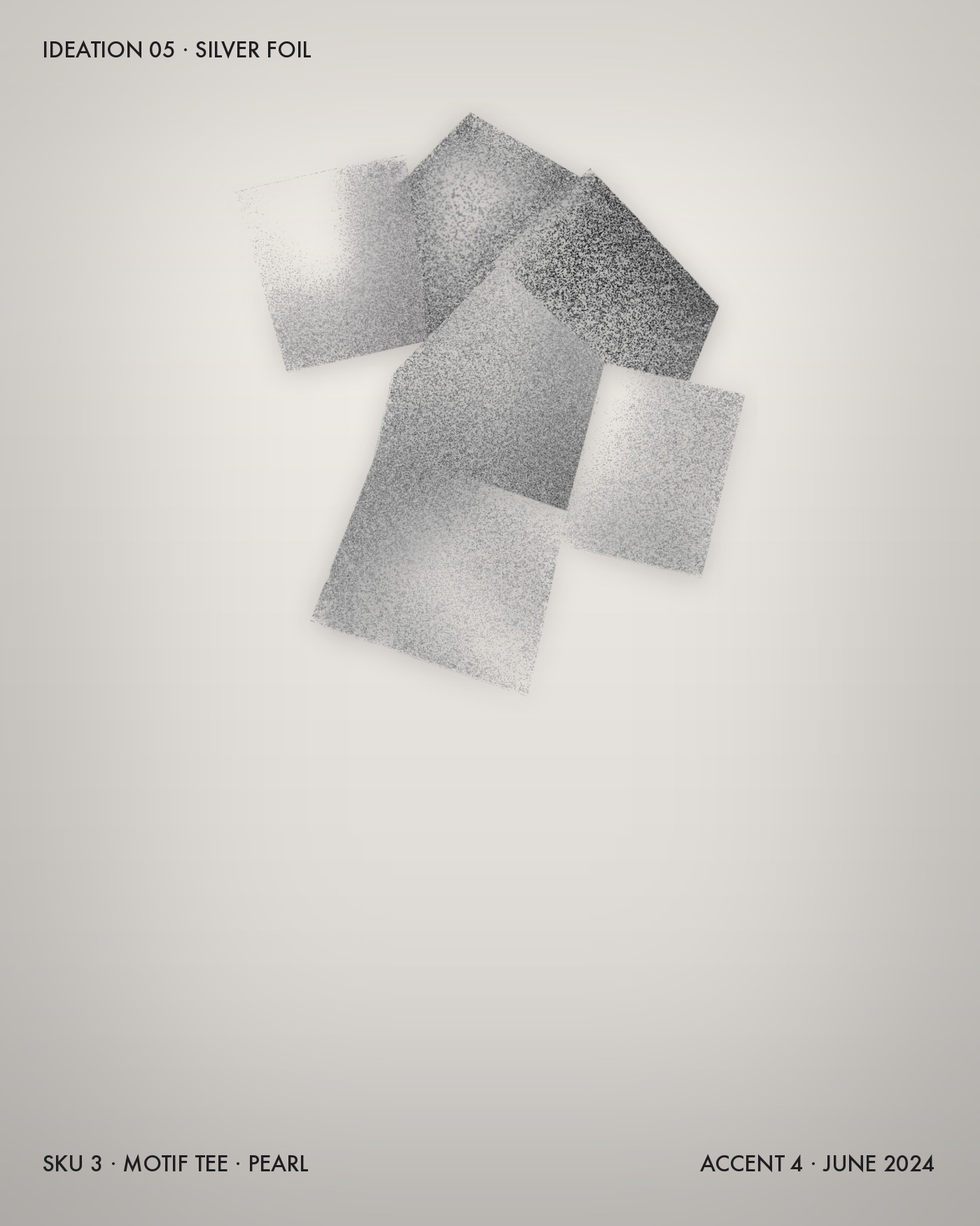 Silver foil on pearl